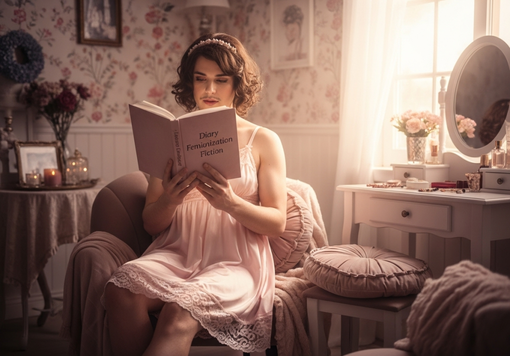 2 Sissy discovering feminization fictionFeminization fiction awakens hidden desires 2 Sissy discovering feminization fictionFeminization fiction awakens hidden desires