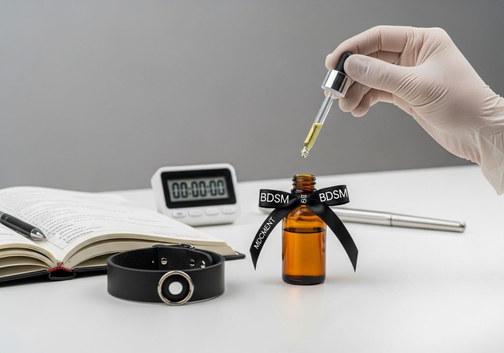 4 Dropper measuring tincture above a logbook and timer, symbolizing disciplined dosageDiscipline in the details dosage, timing, and notes 4 Dropper measuring tincture above a logbook and timer, symbolizing disciplined dosageDiscipline in the details dosage, timing, and notes