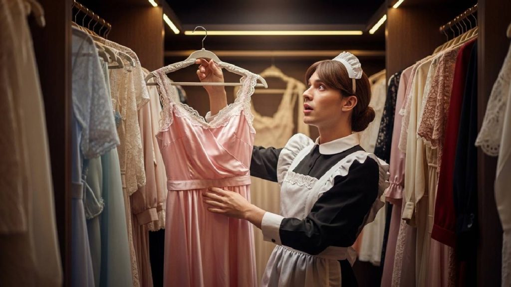 A sissy discovering the wardrobe of a true lady. Wardrobe choices become sacred acts of transformation. A sissy discovering the wardrobe of a true lady. Wardrobe choices become sacred acts of transformation.